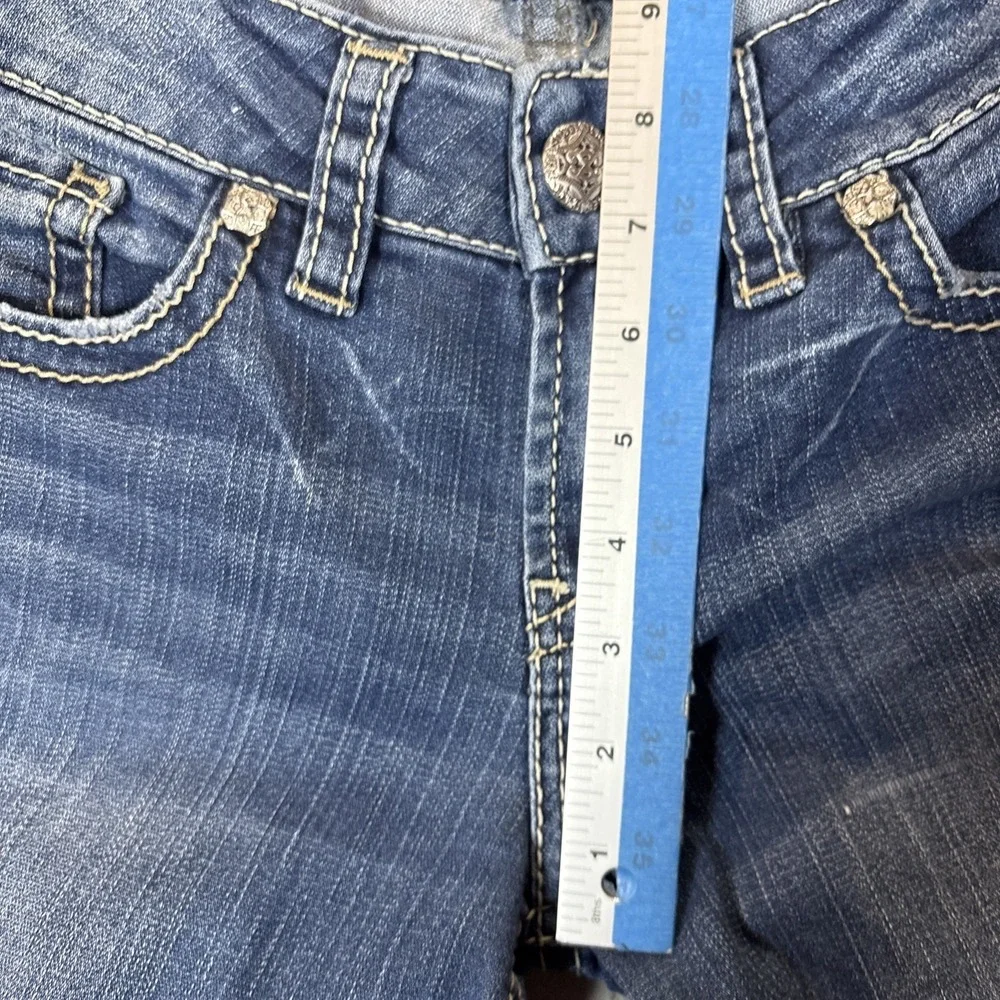 Silver Jeans Co Suki Slim Boot Jeans Women Sz 28 Med Wash Mid Rise Stretch Denim
